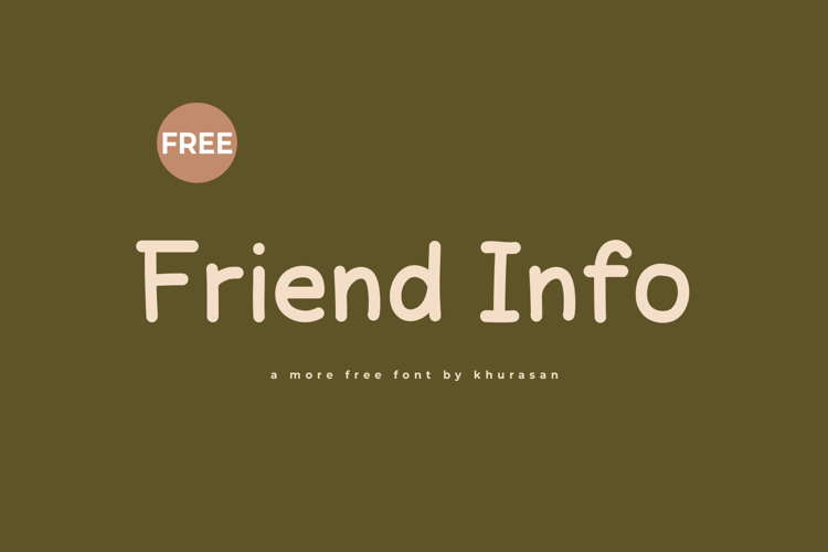 Friend Info Font