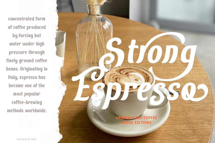 Preview of Melagolia Font