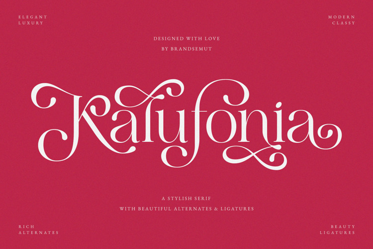 Kalufonia Font