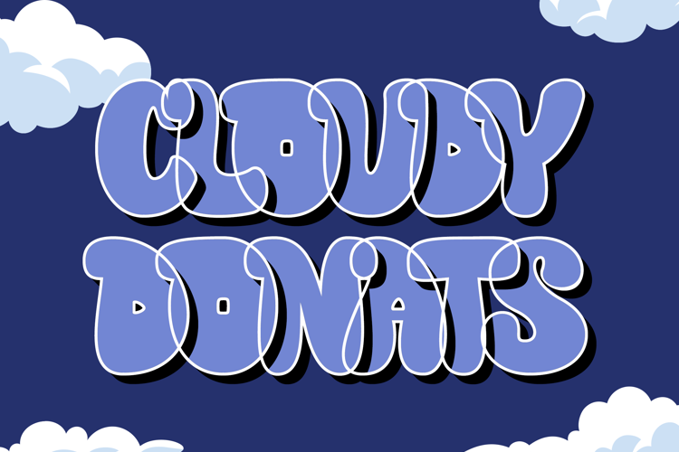 CLOUDY DONATS Font