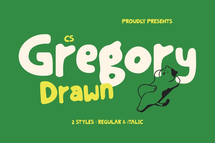 Preview of CS Gregory Drawn Font