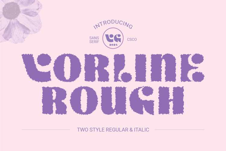 Vorline Rough Font