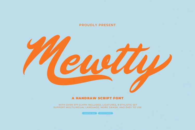 Mewtty Font