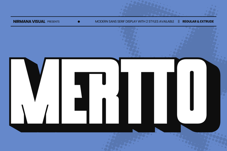 Preview of Mertto Modern Font