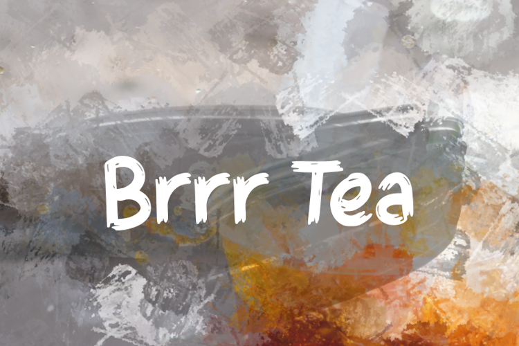 b Brrr Tea Font