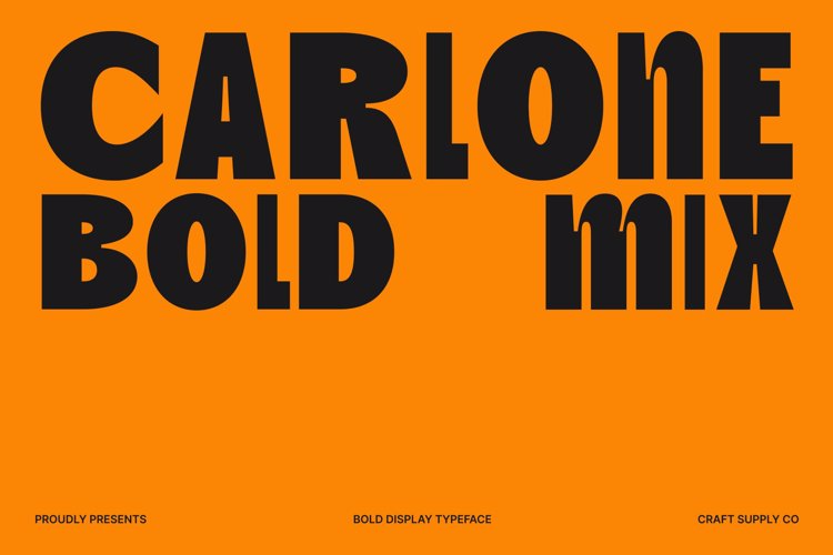 Preview of Carlone Mix Font