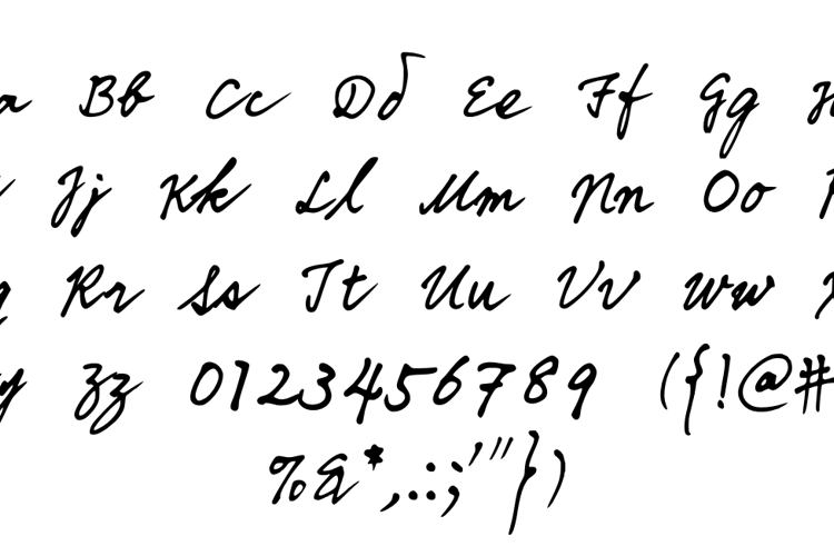 DDIHandwriting Font