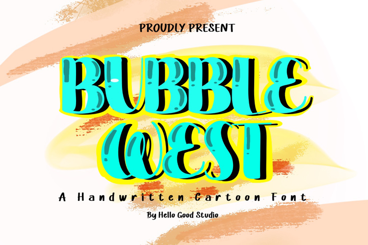 Preview of Bubble West Font