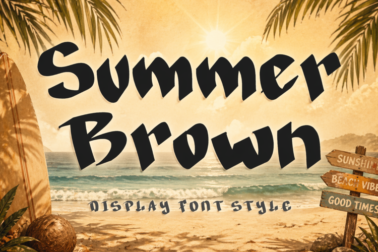 Preview of Summer Brown Font