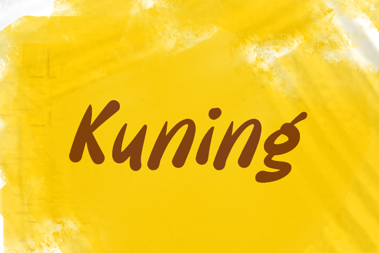 K Kuning Font