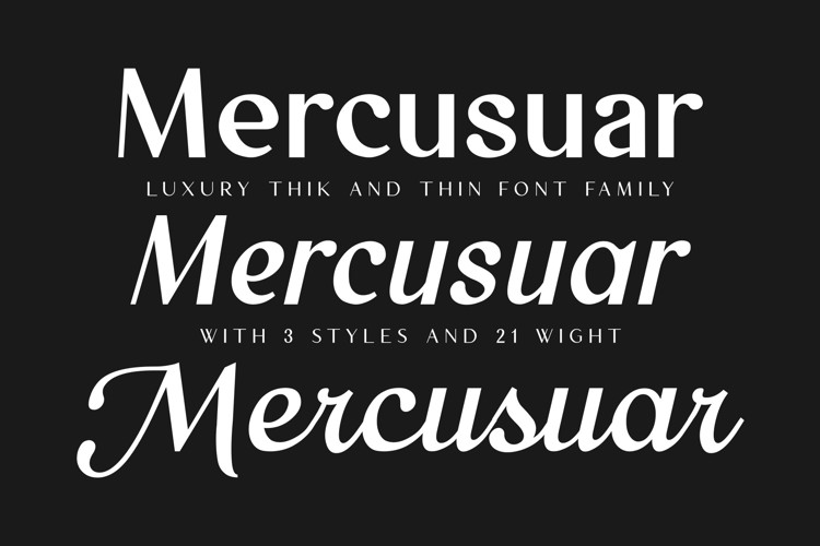 Mercusuar Thin Font