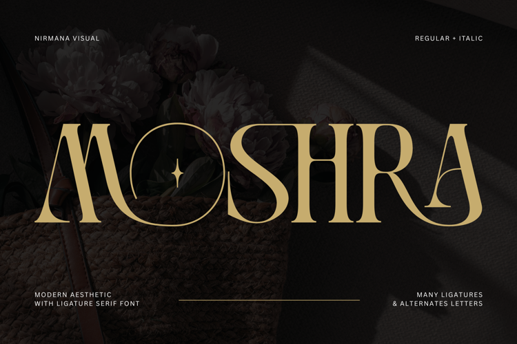 Preview of Moshra Aesthetic Font
