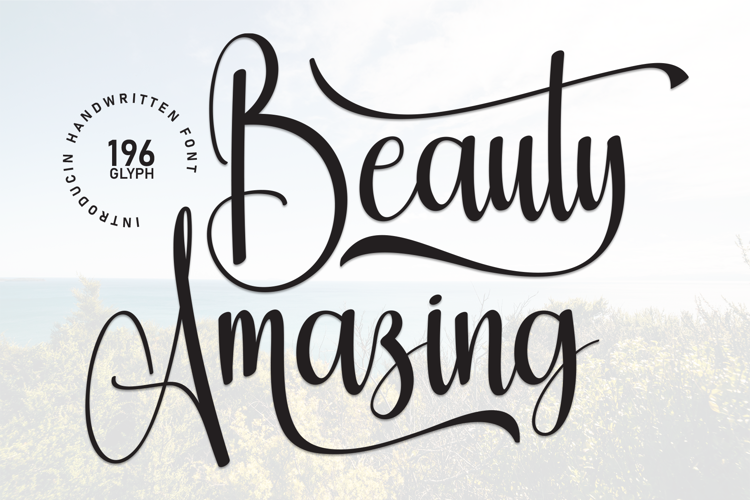 Preview of Beauty Amazing Font