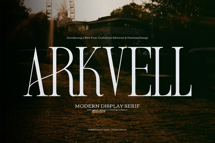 Preview of Arkvell Font