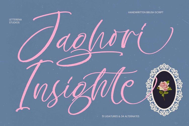 Preview of Jaghori Insighte Font