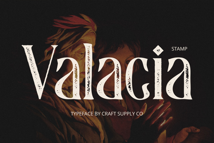 Valacia Stamp Font