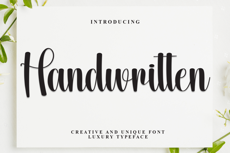 Preview of Handwritten Font