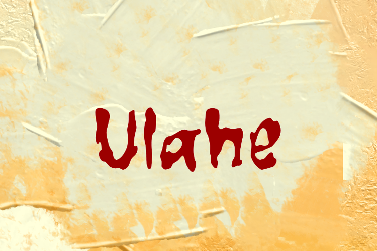 u Ulahe Font