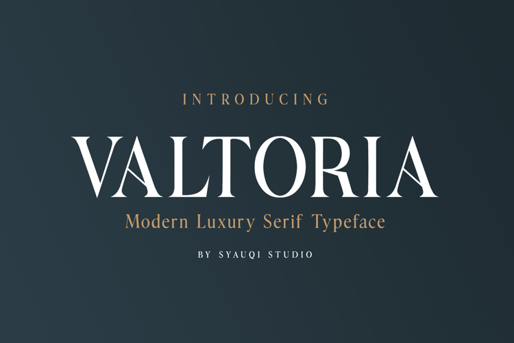 Preview of Valtoria Font
