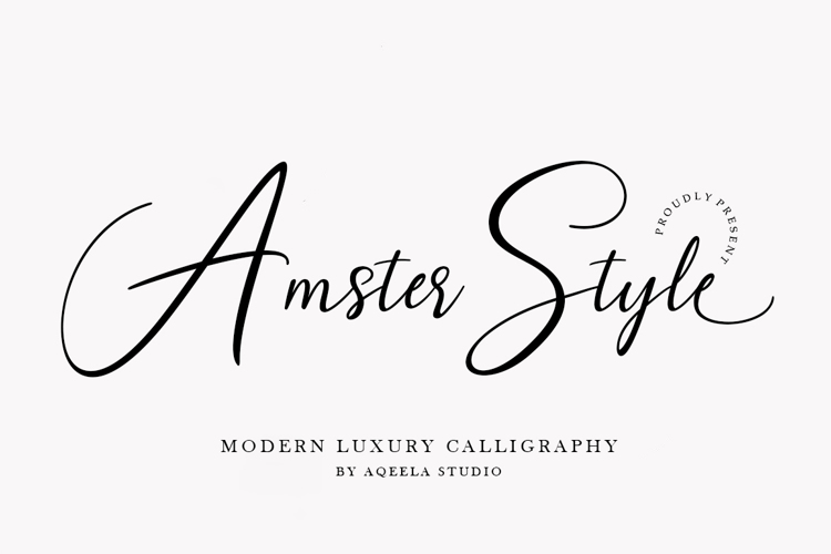 Amster Style Font