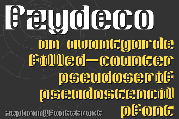 Pzydeco Font