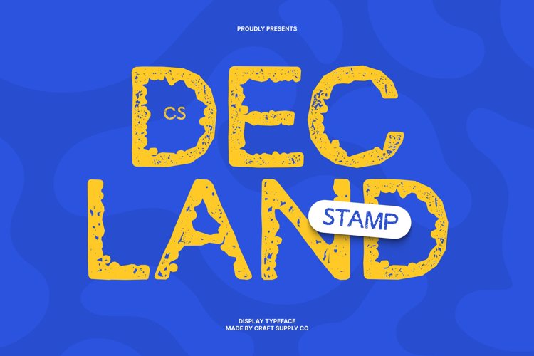 Preview of CS Decland Stamp Font