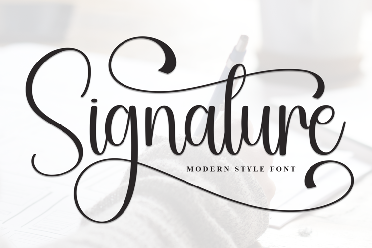 Preview of Signature Font