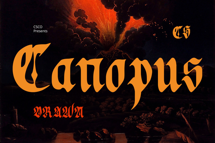 Preview of CS Canopus Drawn Font