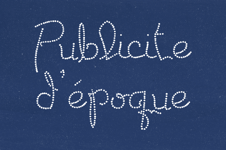 Publicite d'epoque basic Font