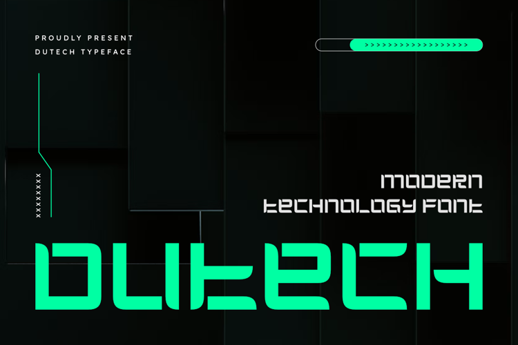 Preview of Dutech Font