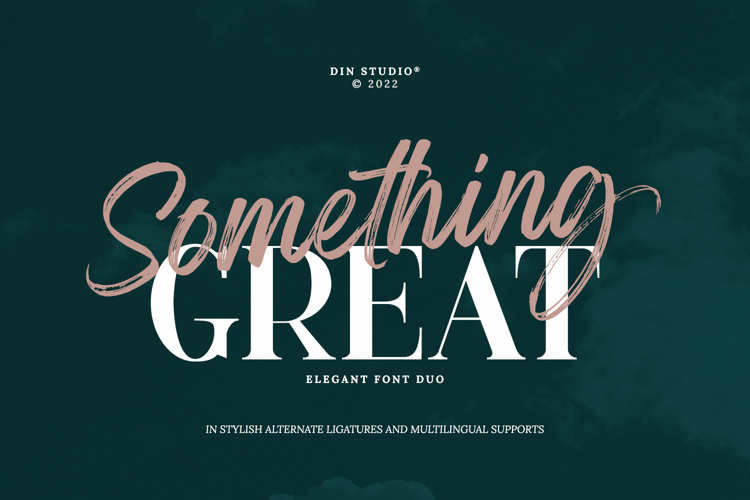 Something Great Serif Personal Font