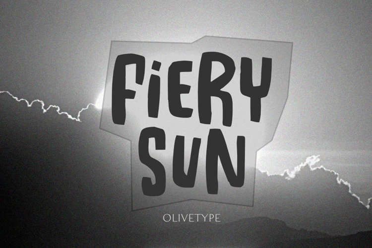 Fiery Sun Font