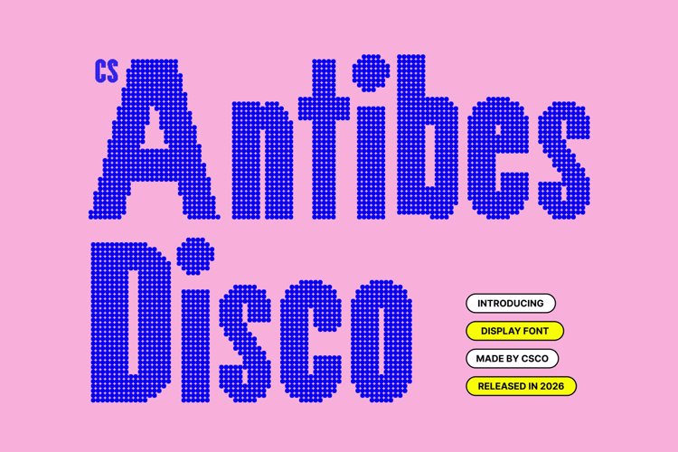 Preview of CS Antibes Disco Font