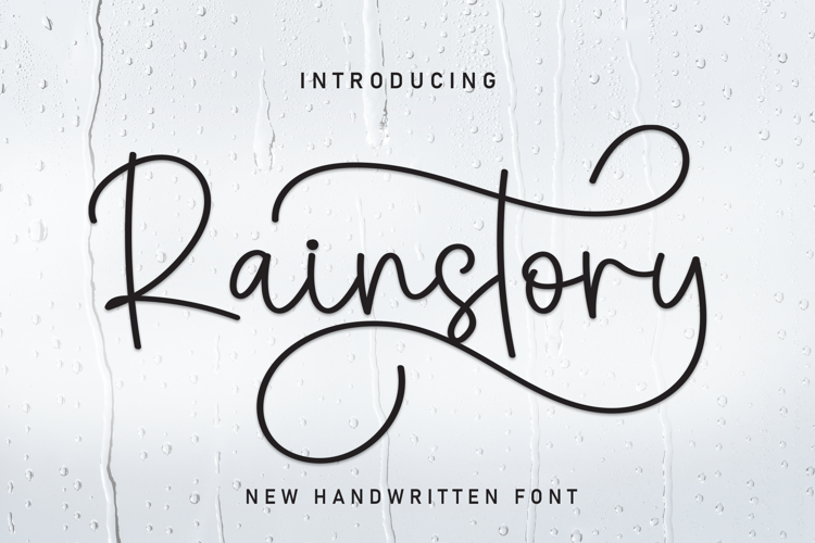 Preview of Rainstory Font