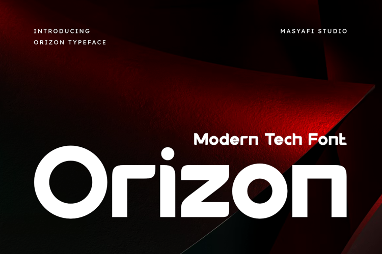 Preview of Orizon Font