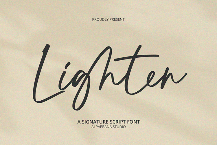 Preview of Lighten Font
