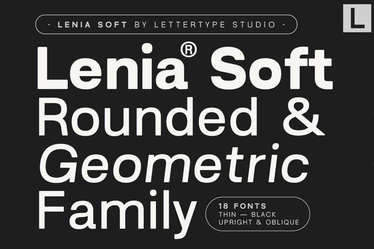 Preview of Lenia Soft Font