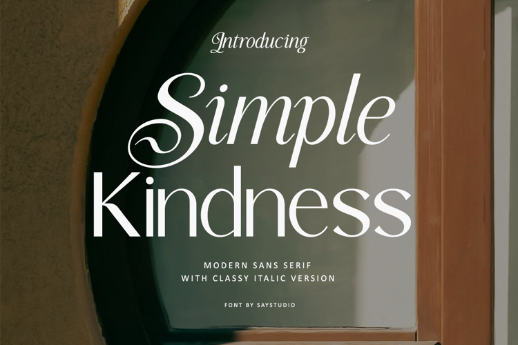 Preview of Simple Kindness Font