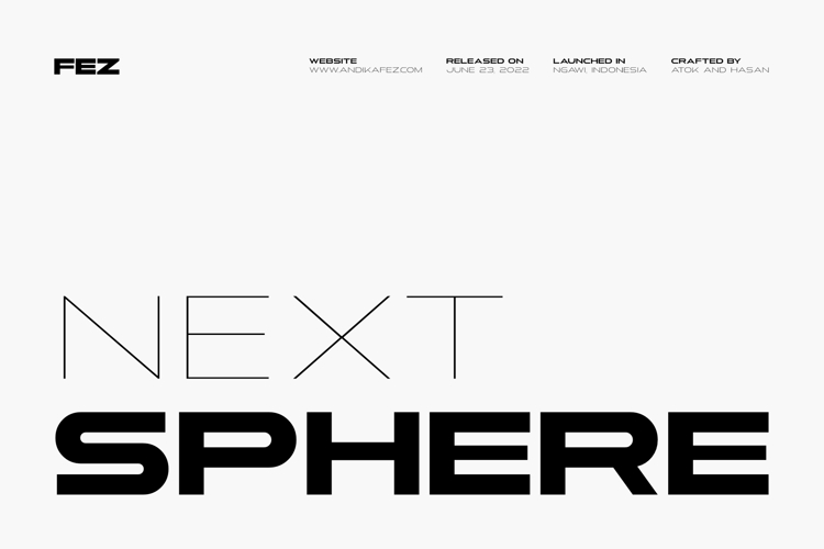 Sphere Next Thin Font