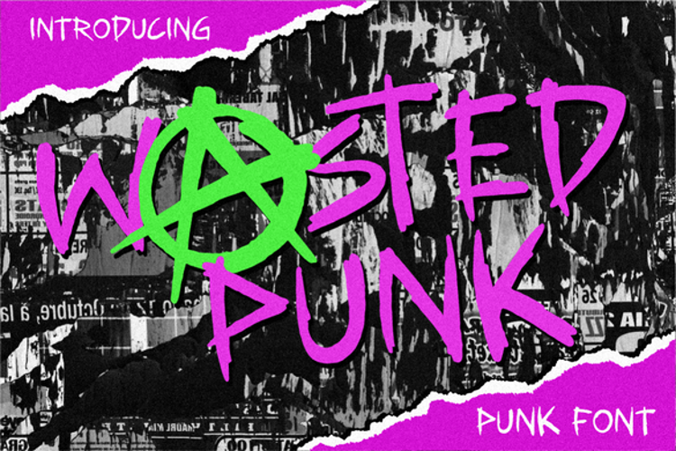 Preview of Wasted Punk Font
