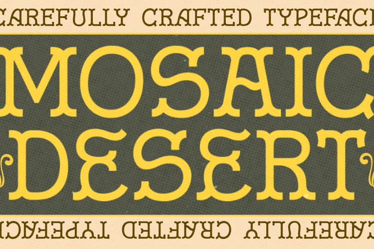 Mosaic Desert Font