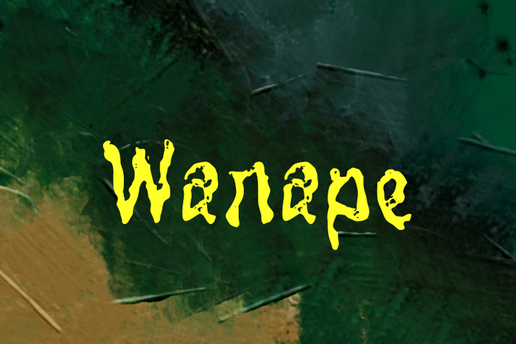 Preview of w Wanape Font
