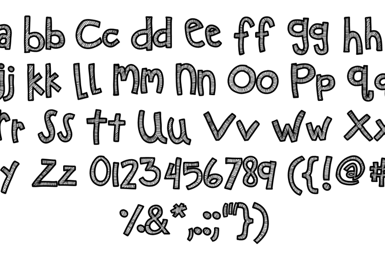Preview of KBZipaDeeDooDah Font
