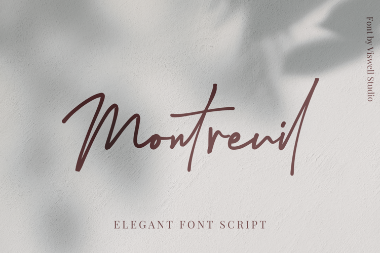 Montreuil Signature Font