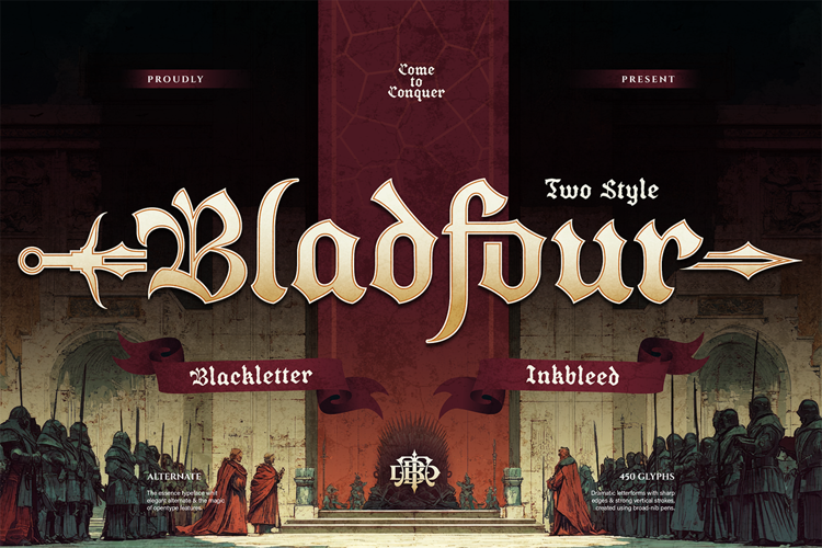 Preview of Bladfour Font