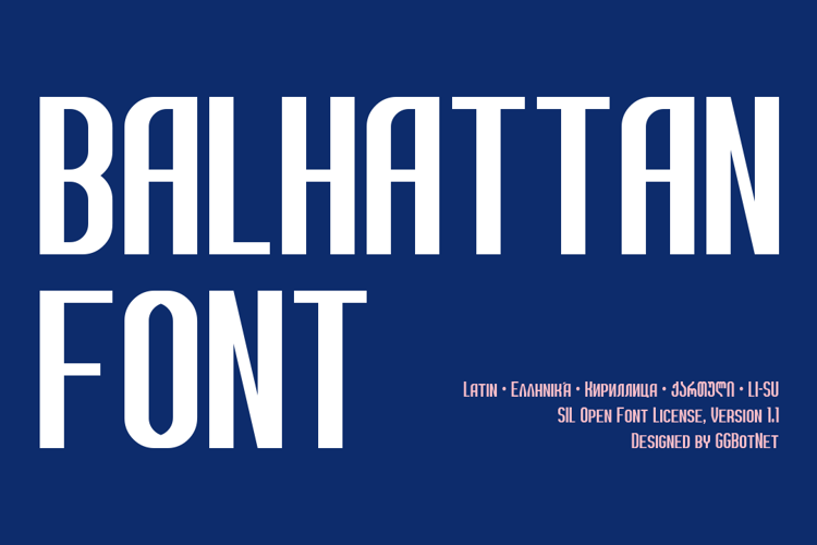 Balhattan Font