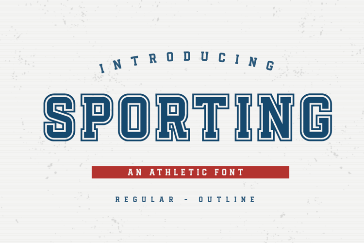 Sporting Outline Font