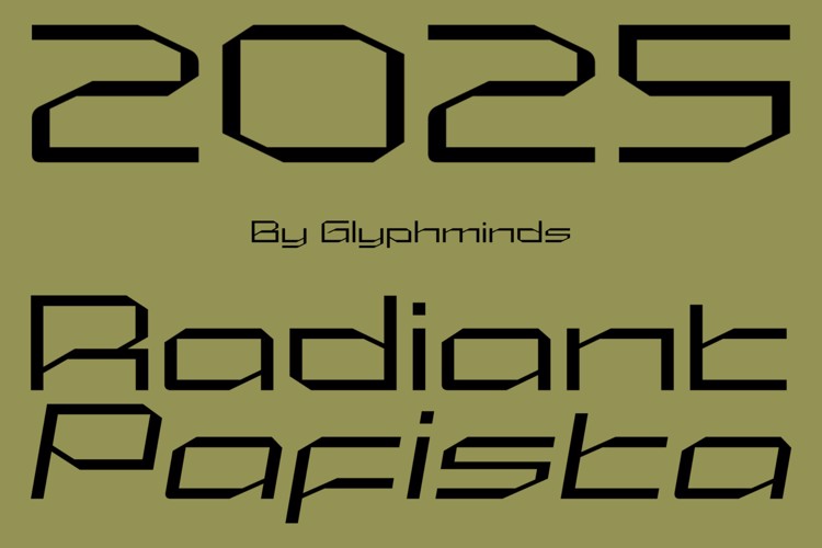 Preview of Radiant Pafista Font