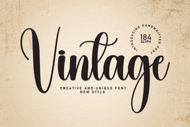 Preview of Vintage Font