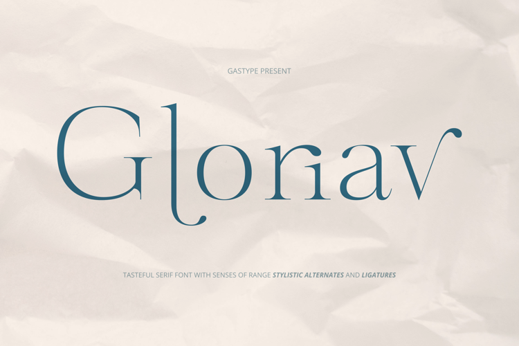 Preview of Gloriav Trial Font